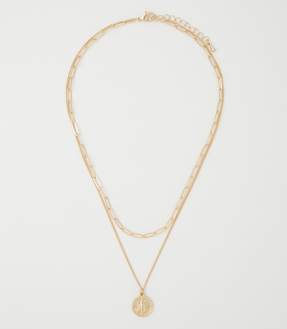 DOUBLE CHAIN MOTIF NECKLACE/ダブルチェーンモチーフネックレス 詳細画像 L/GLD 1