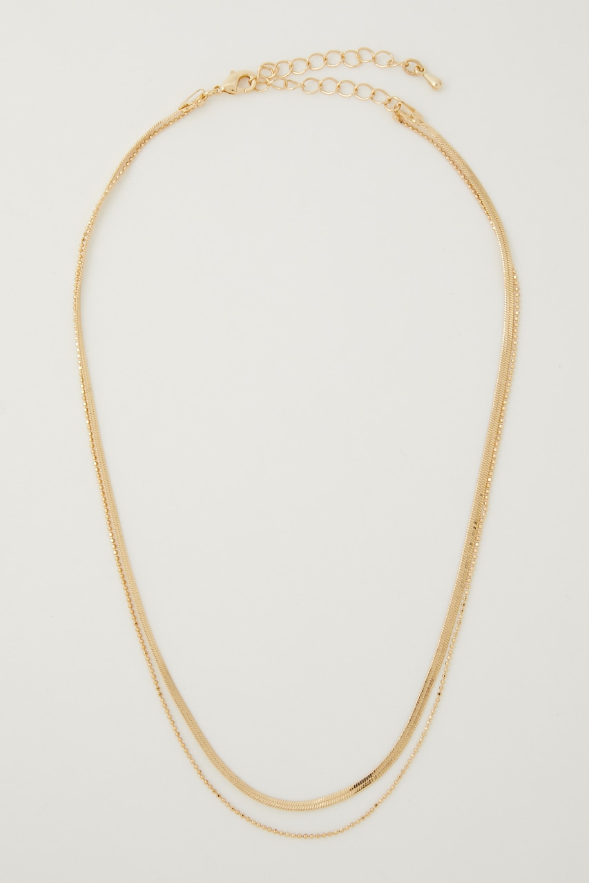 WIDE CHAIN DOUBLE NECKLACE/ワイドチェーンダブルネックレス 詳細画像 L/GLD 3