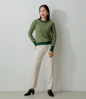 JACQUARD KNIT TOPS/ジャガードニットトップス｜AZUL BY MOUSSY ...