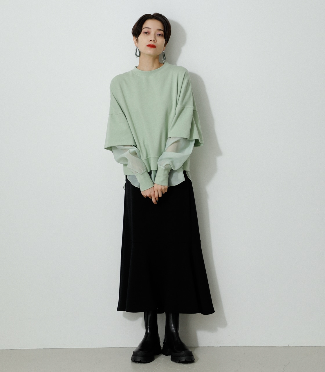 SHEER LAYERED TOPS/シアーレイヤードトップス｜AZUL BY MOUSSY 