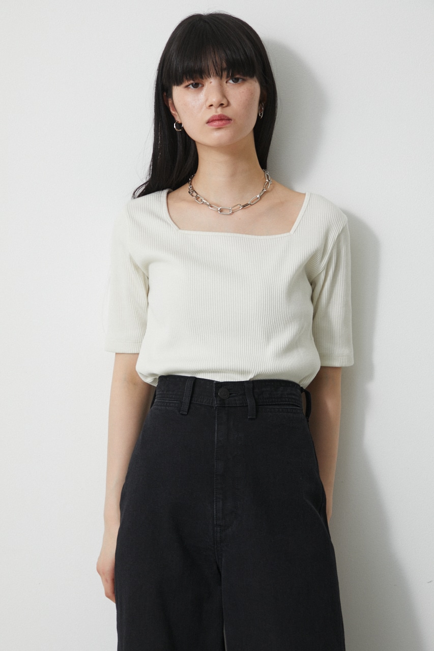 RIB　BY　TOPS/2WAYリブトップス｜AZUL　2WAY　MOUSSY（アズールバイマウジー）公式通販サイト