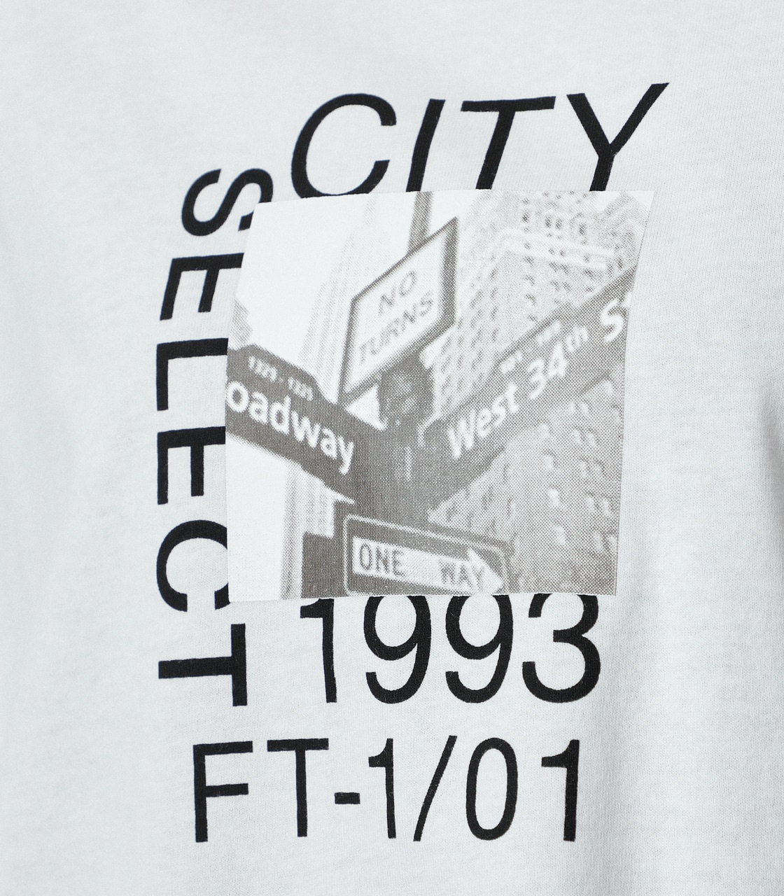 CITY SELECT LONG SLEEVE TEE/シティーセレクトロングスリーブTシャツ 詳細画像 O/WHT 9