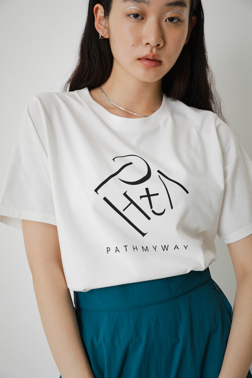 PATH MOTIF TEE/パスモチーフTシャツ 詳細画像 O/WHT 1