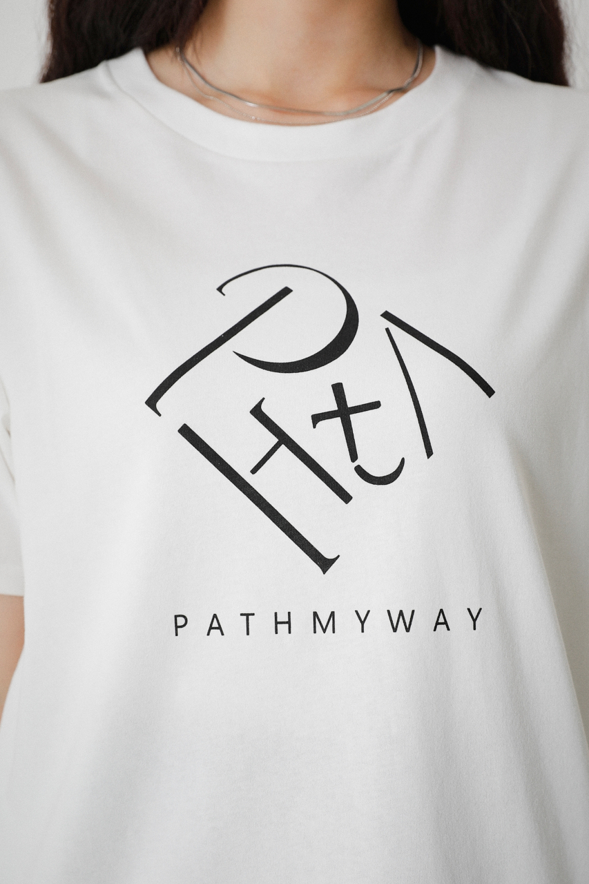 PATH MOTIF TEE/パスモチーフTシャツ 詳細画像 O/WHT 8