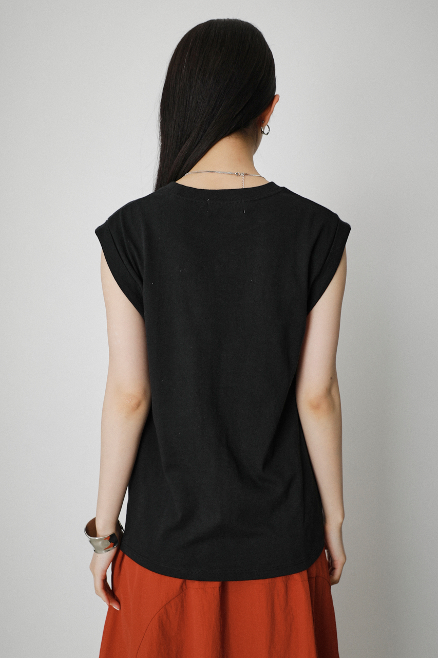 ONE POINT EMBROIDERY TANK/ワンポイントエンブロイダリータンク 詳細画像 BLK 7