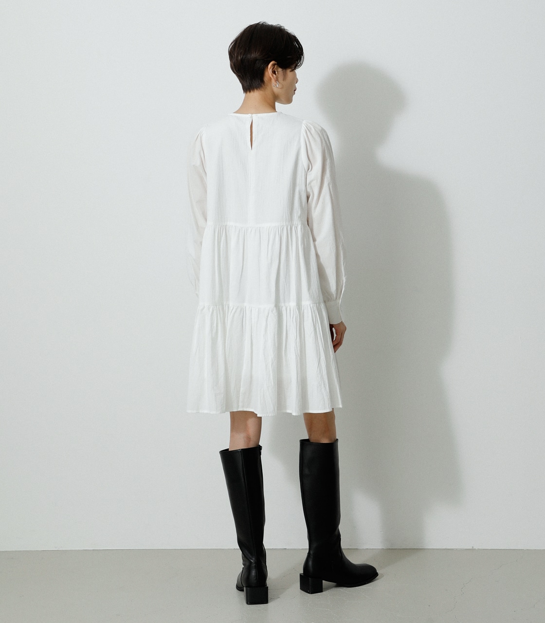 MINI TIERED ONEPIECE/ミニティアードワンピース 詳細画像 WHT 7