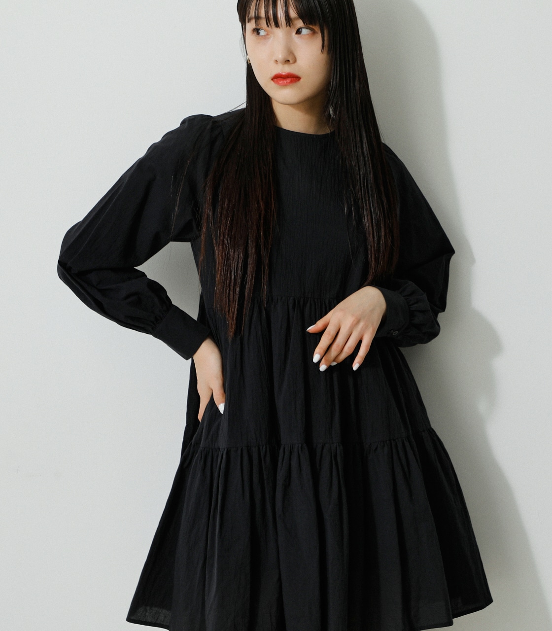 MINI TIERED ONEPIECE/ミニティアードワンピース｜AZUL BY MOUSSY 