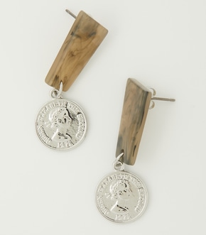 MARBLE COIN EARRINGS/マーブルコインピアス 詳細画像