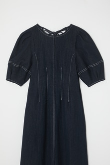 【PLUS】BACK OPEN FLARE LONG ONEPIECE/バックオープンフレアロングワンピース 詳細画像