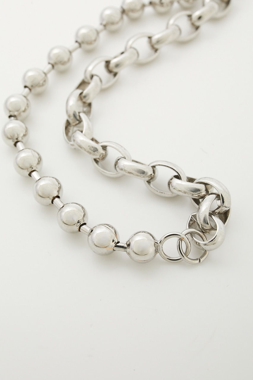 MIX CHAIN NECKLACE/ミックスチェーンネックレス 詳細画像 SLV 5