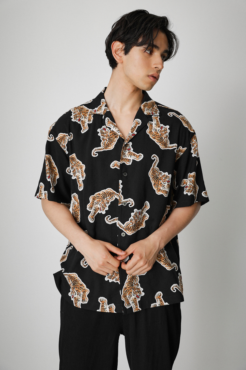 TIGER PATTERN SHIRT/タイガーパターンシャツ 詳細画像 柄BLK 5