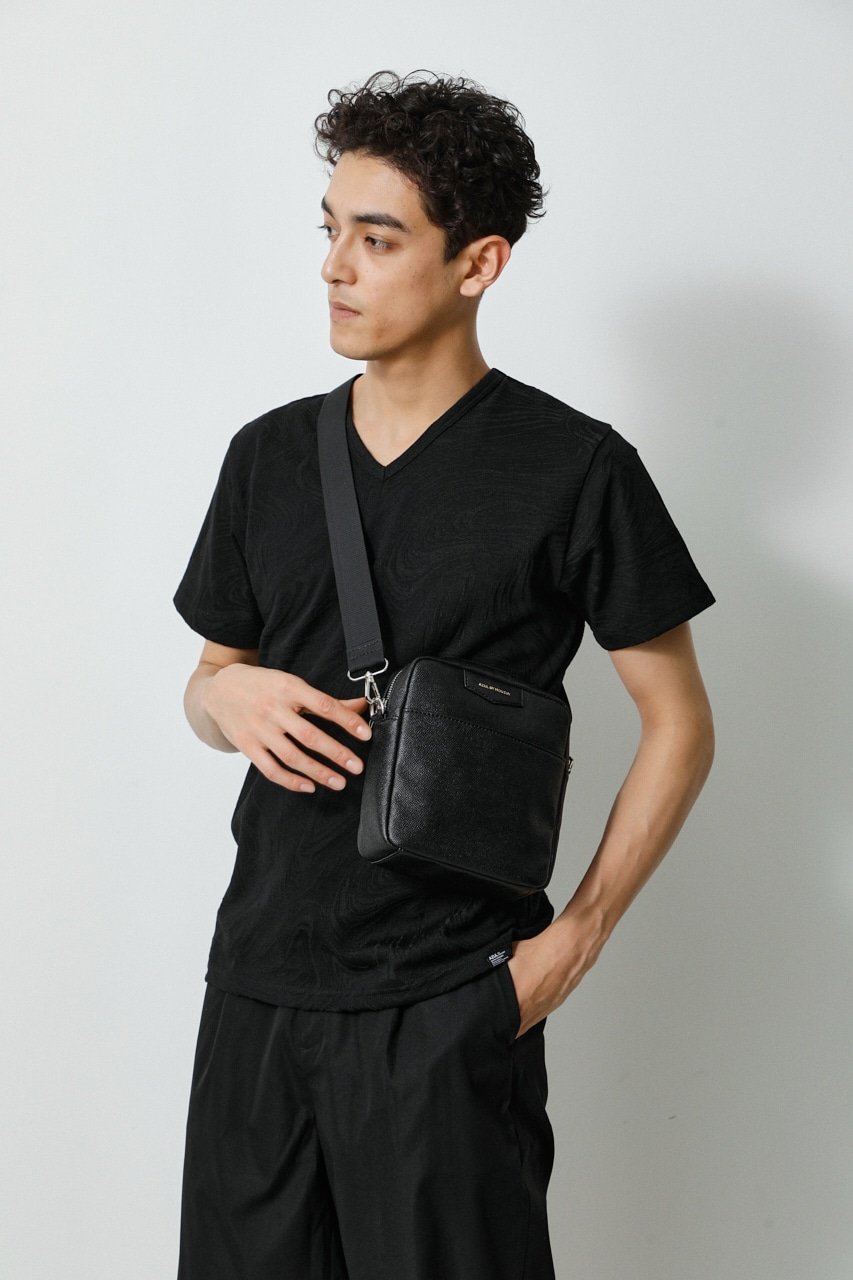 FAUX LEATHER SHOULDER BAG/フェイクレザーショルダーバッグ 詳細画像 BLK 8
