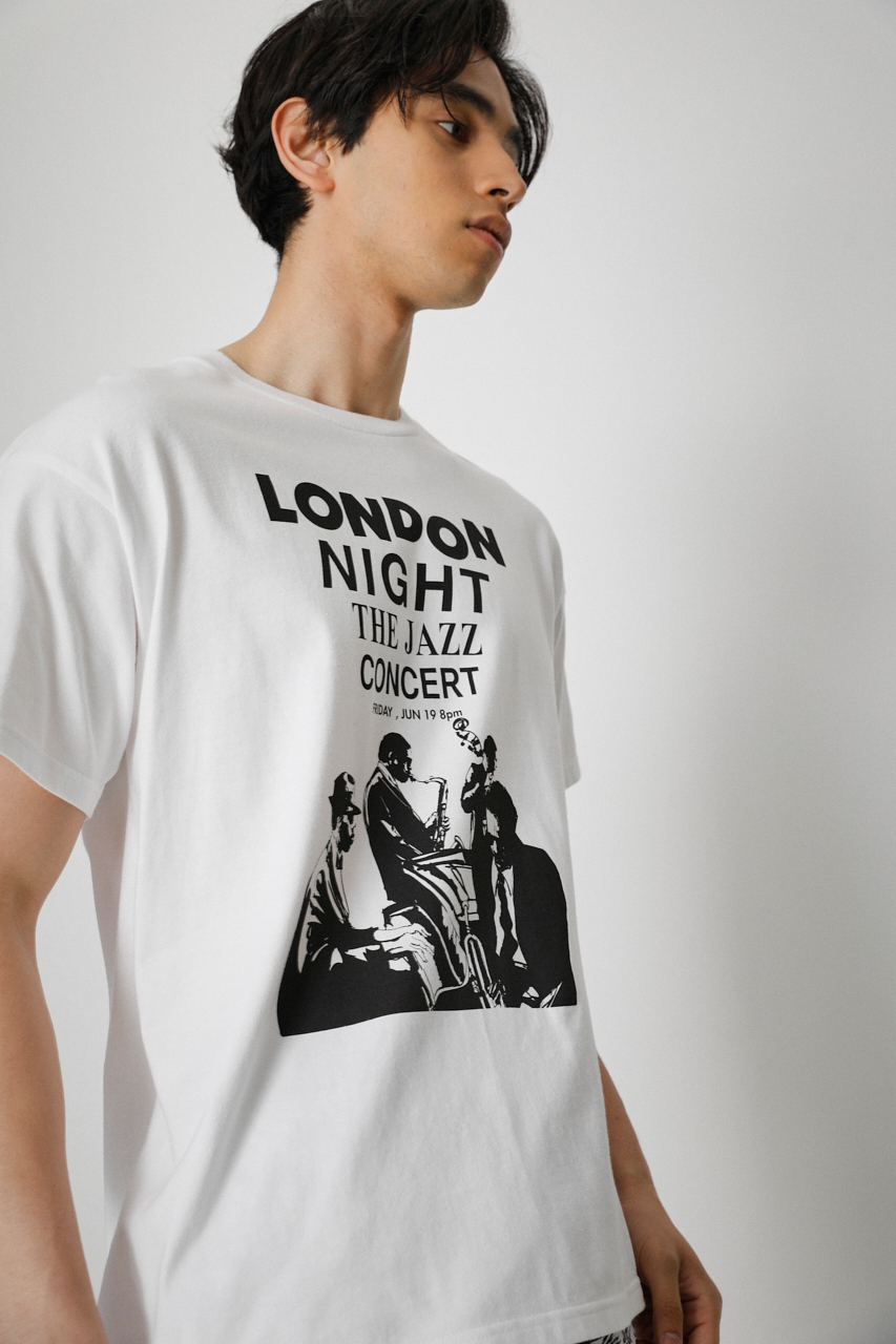 【AZUL HOME】 JAZZ PRINT TEE/JAZZプリントTシャツ