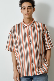 STRIPE PATTERN BIG SHIRT/ストライプパターンビッグシャツ