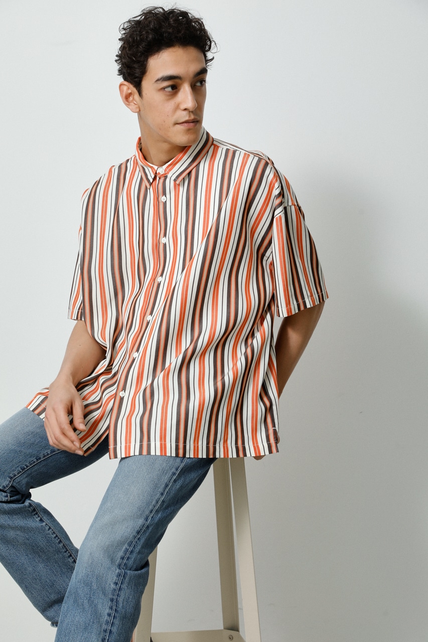 STRIPE PATTERN BIG SHIRT/ストライプパターンビッグシャツ 詳細画像 柄ORG 11