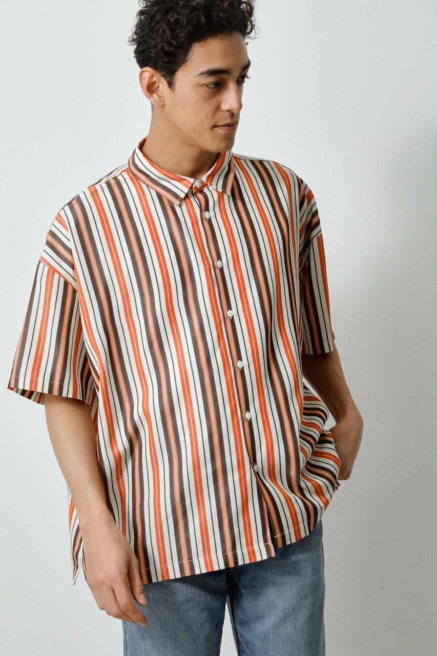 STRIPE PATTERN BIG SHIRT/ストライプパターンビッグシャツ 詳細画像 柄ORG 2