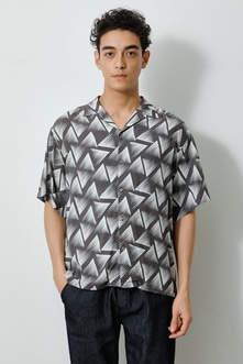 GEOMETRIC PATTERN BIG SHIRT/ジオメトリックパターンビッグシャツ 詳細画像