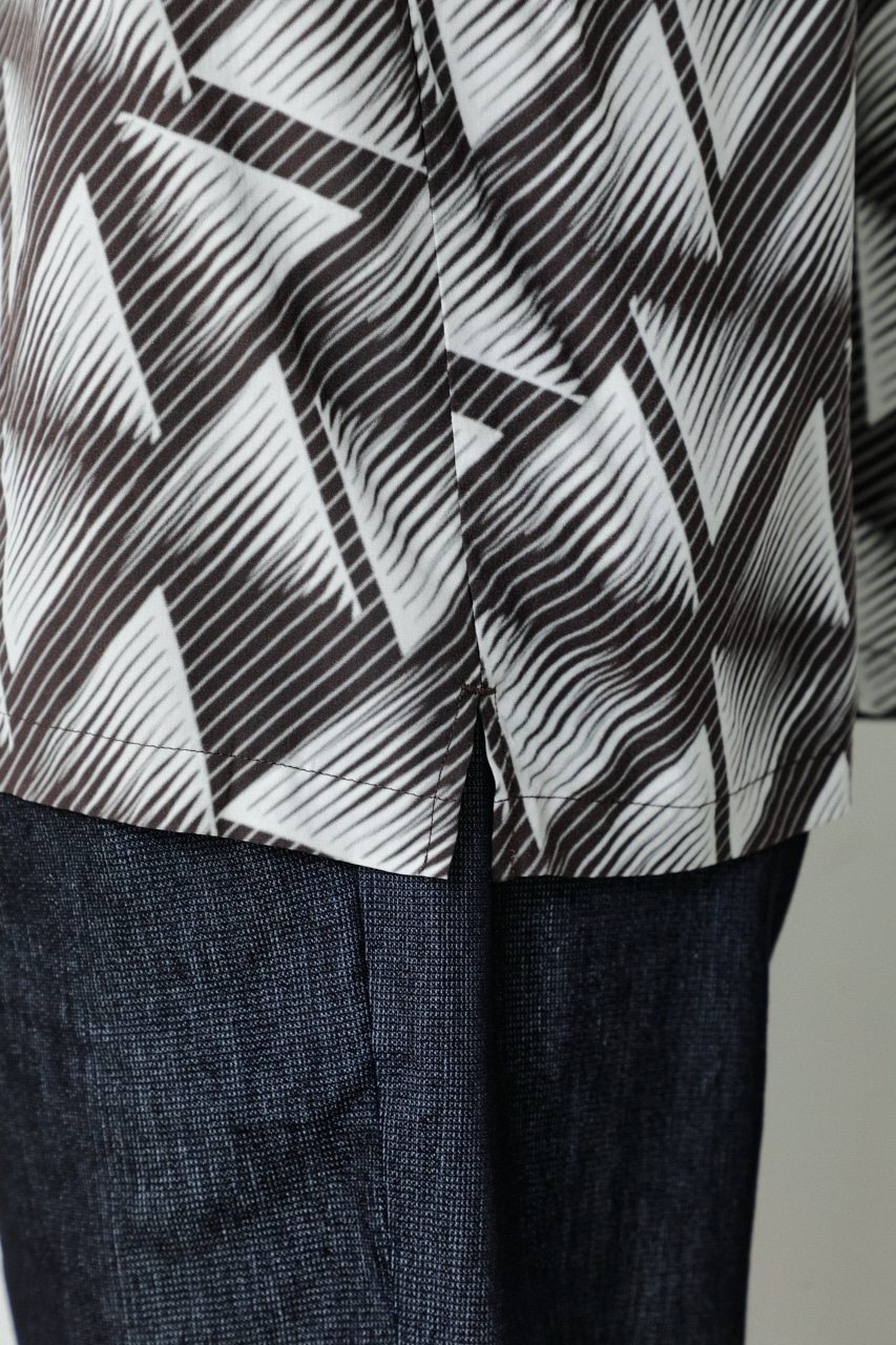 GEOMETRIC PATTERN BIG SHIRT/ジオメトリックパターンビッグシャツ 詳細画像 柄BLK 10