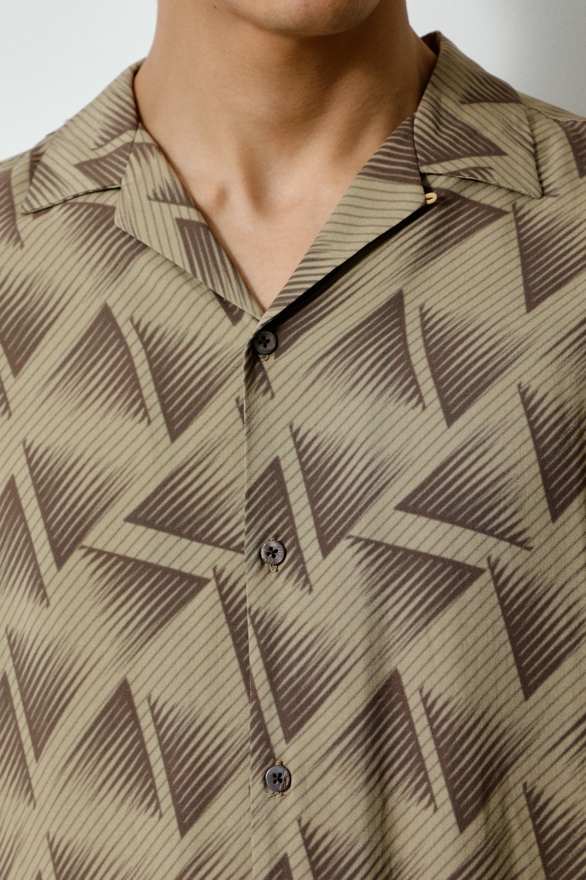 GEOMETRIC PATTERN BIG SHIRT/ジオメトリックパターンビッグシャツ 