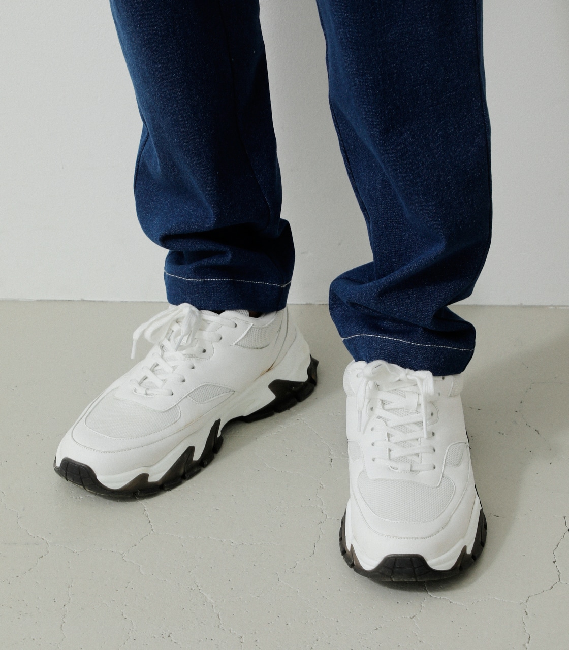 2TONE SOLE DAD SNEAKERS/2トーンソールDADスニーカー 詳細画像 WHT 7