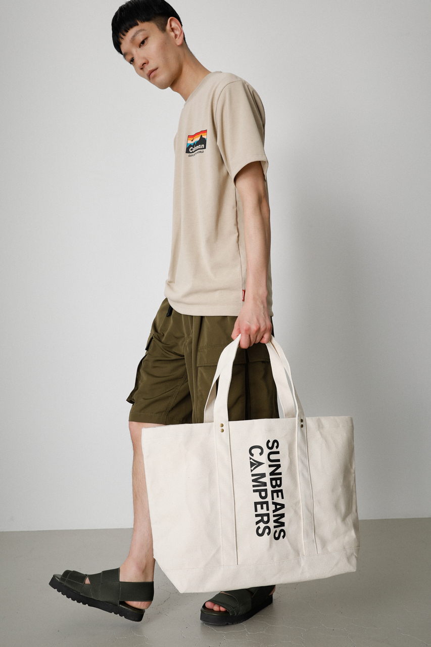 【SUNBEAMSCAMPERS】 CANVAS BIG TOTE BAG/キャンバスビッグトートバッグ 詳細画像 O/WHT 9