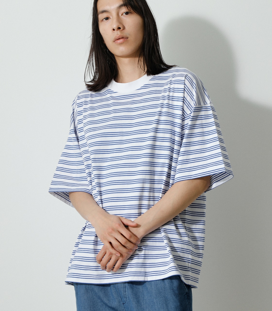 BORDER BIG TEE/ボーダービッグTシャツ｜AZUL BY MOUSSY（アズールバイ