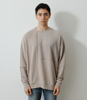 SWEAT SWITCHING BIG PULLOVER/スウェットスウィッチングビッグプル