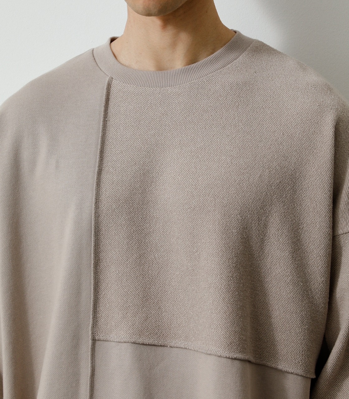 SWEAT SWITCHING BIG PULLOVER/スウェットスウィッチングビッグプル