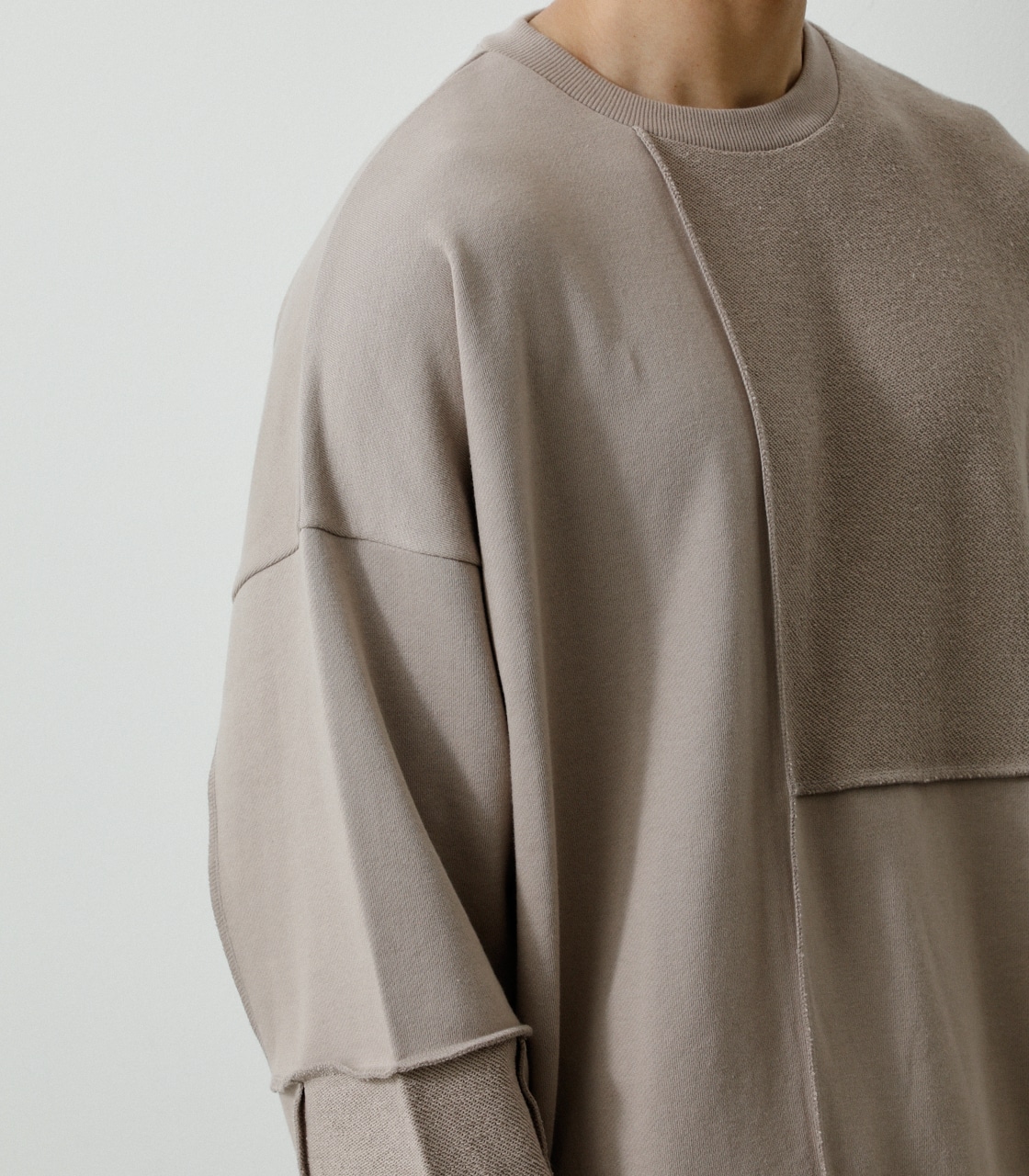 SWEAT SWITCHING BIG PULLOVER/スウェットスウィッチングビッグプル