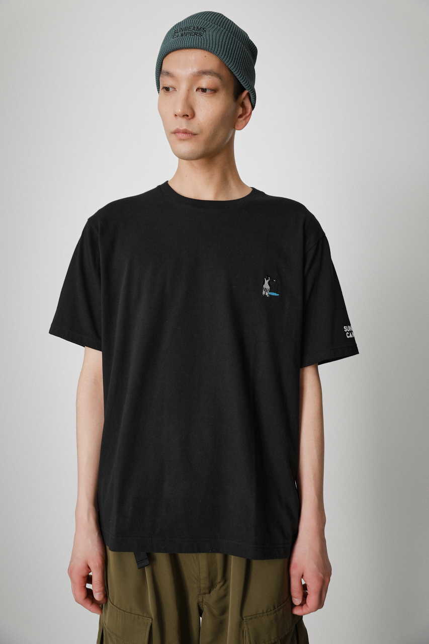 【SUNBEAMSCAMPERS】 ONE POINT LOGO TEE/ワンポイントロゴTシャツ 詳細画像 BLK 5