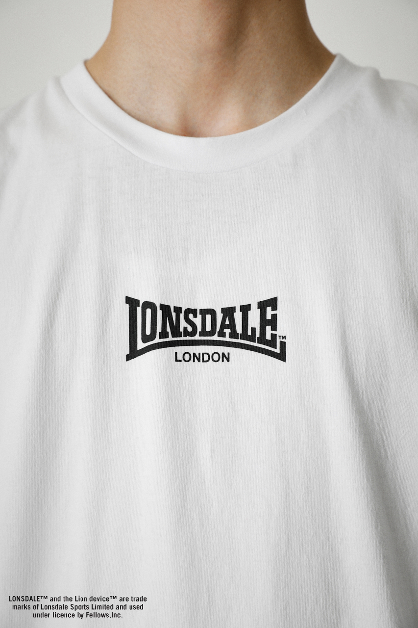 LONSDALE × AZUL BACK LOGO TEE/LONSDALE×AZULバックロゴTシャツ 詳細画像 WHT 8