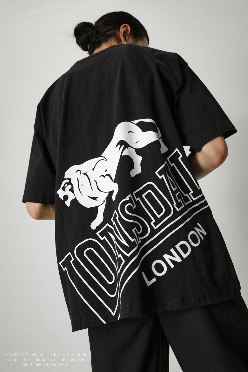 LONSDALE × AZUL BACK LOGO TEE/LONSDALE×AZULバックロゴTシャツ 詳細画像 BLK 1
