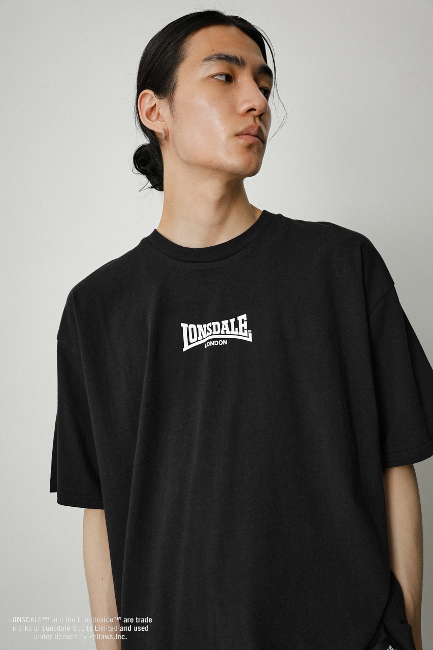 LONSDALE × AZUL BACK LOGO TEE/LONSDALE×AZULバックロゴTシャツ 詳細画像 BLK 2