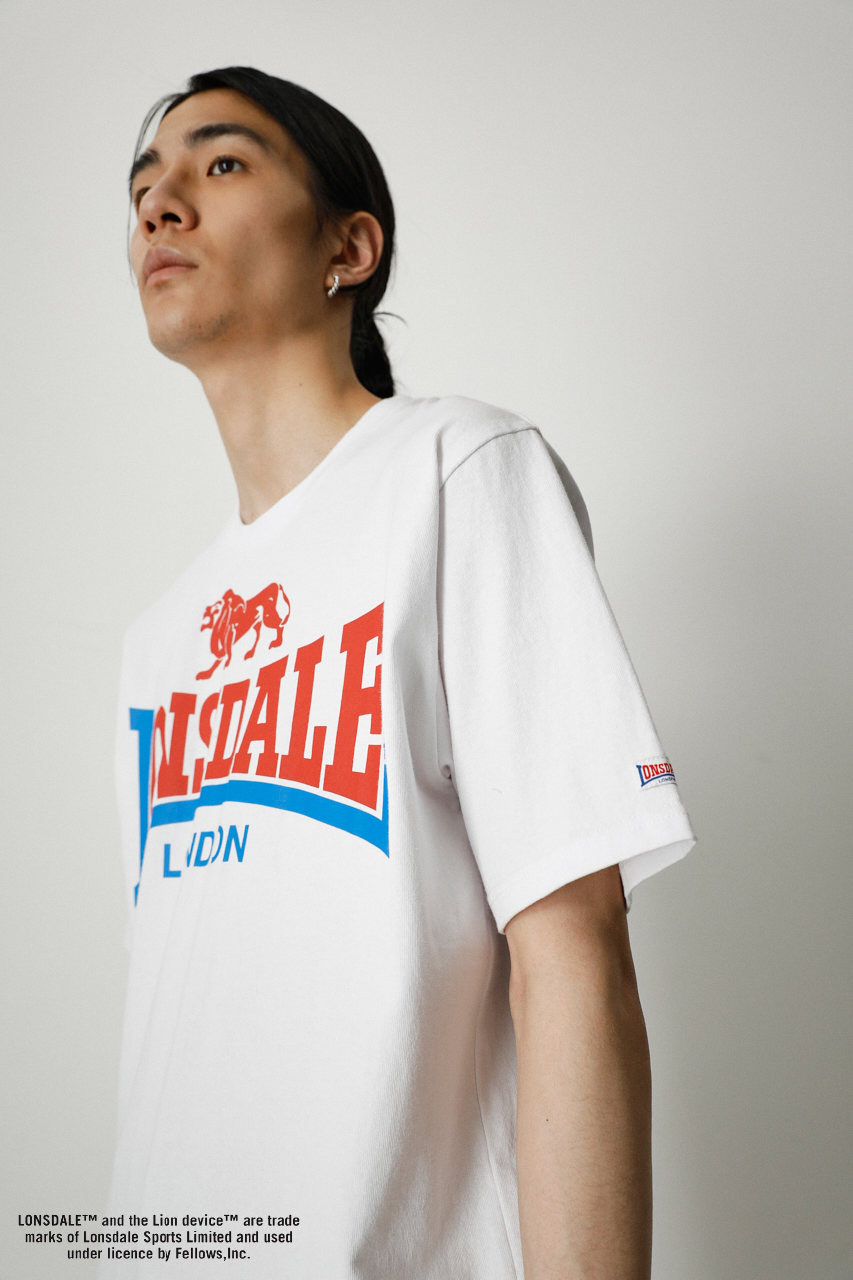 LONSDALE × AZUL LOGO TEE/LONSDALE×AZULロゴTシャツ 詳細画像 WHT 1