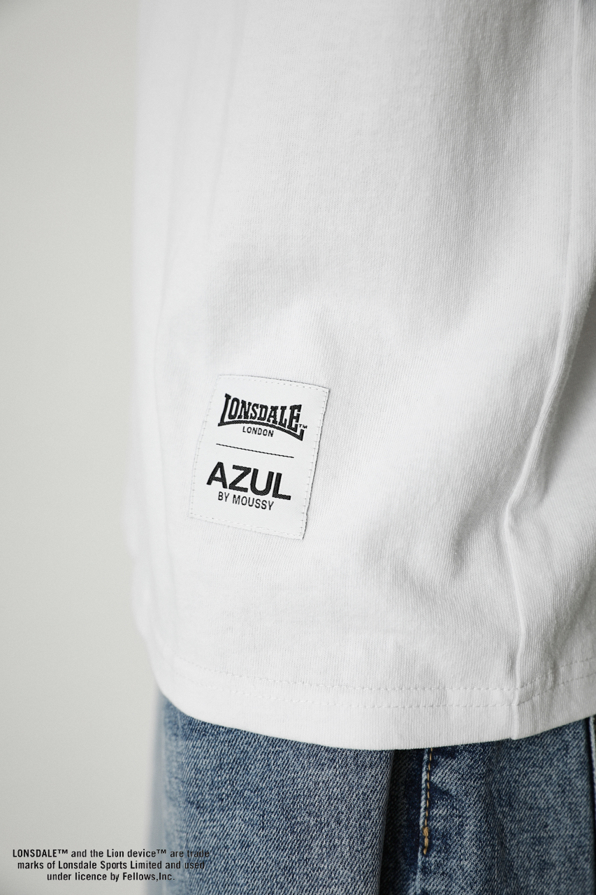 LONSDALE × AZUL LOGO TEE/LONSDALE×AZULロゴTシャツ 詳細画像 WHT 10