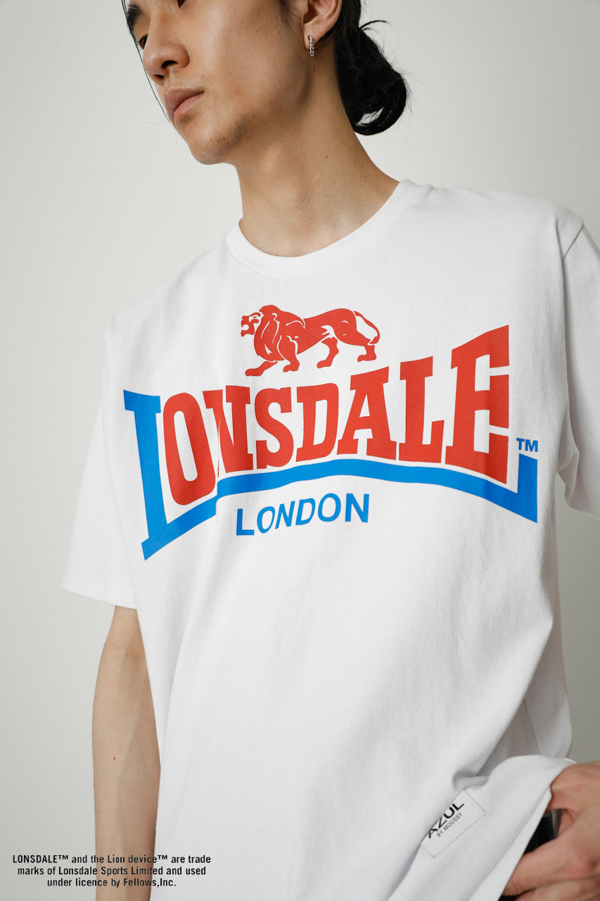 LONSDALE × AZUL LOGO TEE/LONSDALE×AZULロゴTシャツ 詳細画像 WHT 2