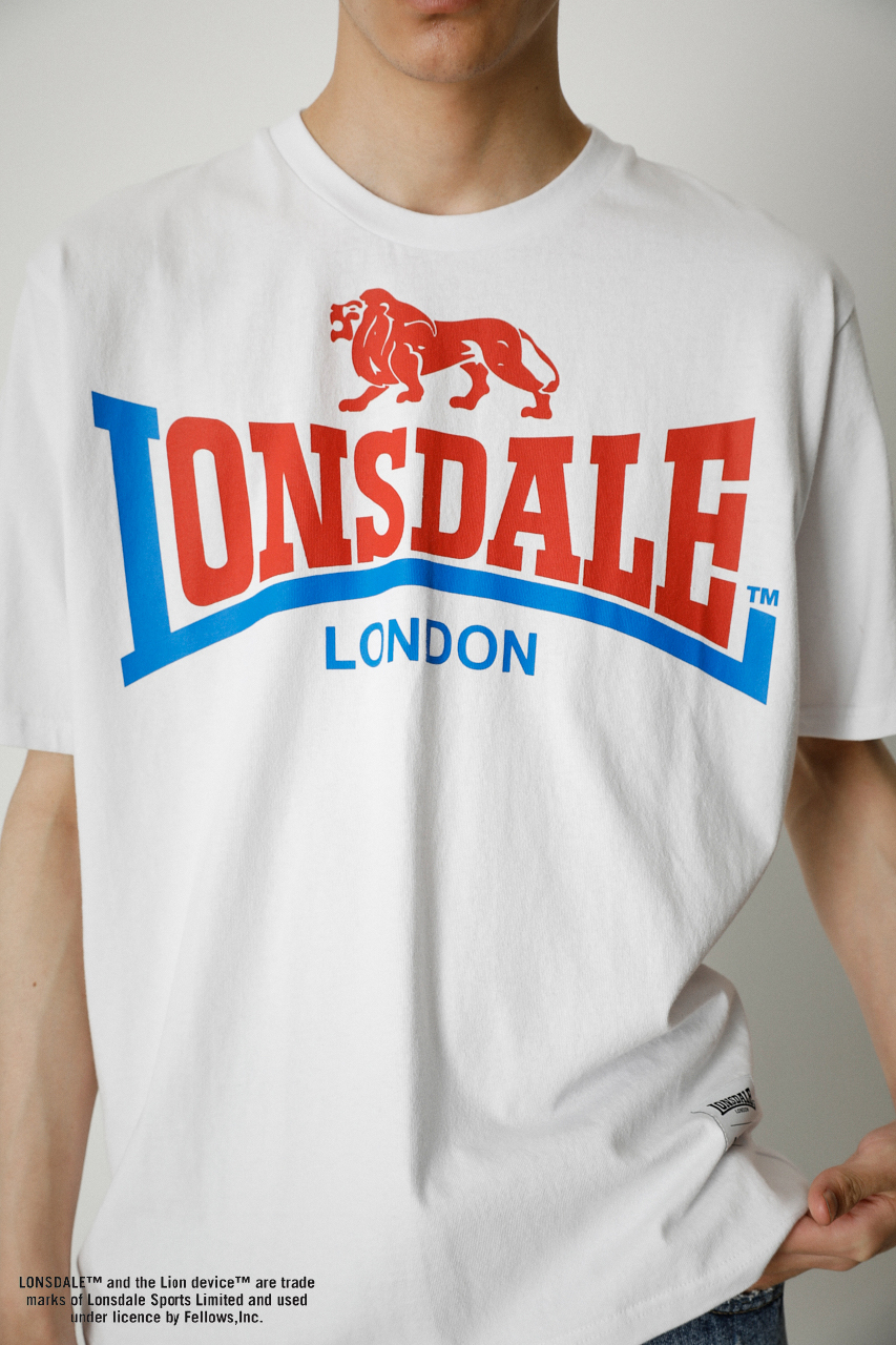 LONSDALE × AZUL LOGO TEE/LONSDALE×AZULロゴTシャツ 詳細画像 WHT 8