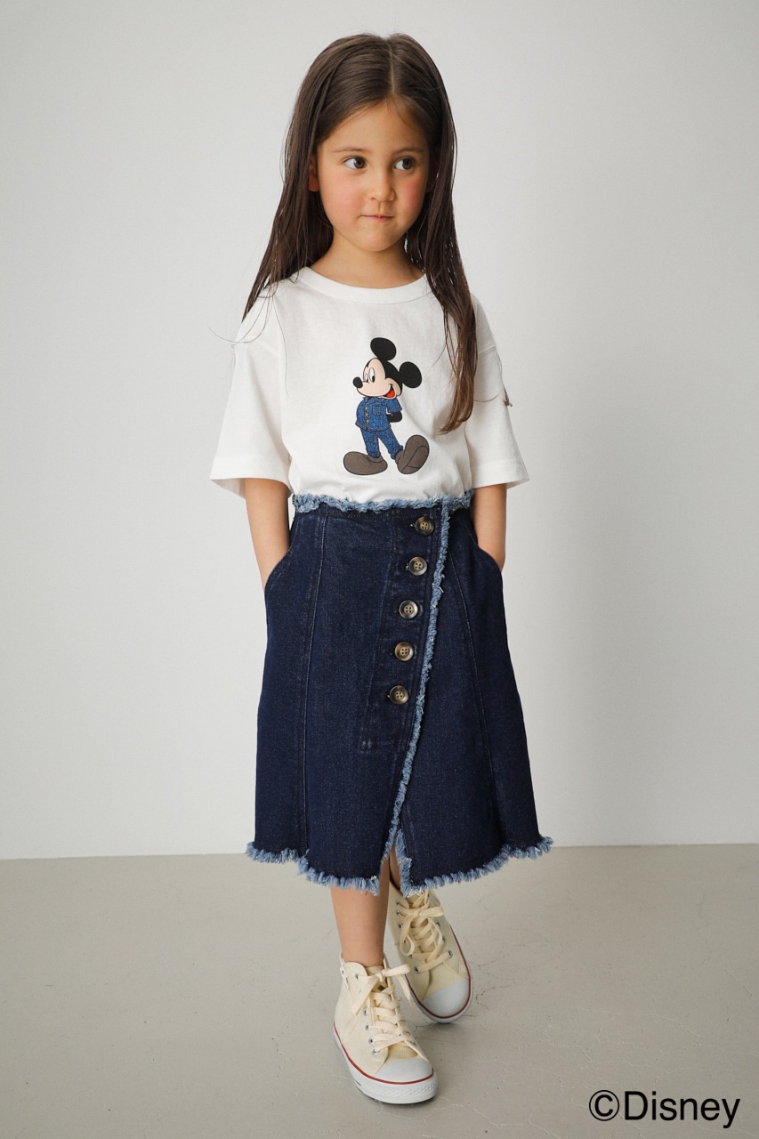 1月9日(火)8:59まで期間限定価格】AZUL KIDS BUTTON SKIRT/AZULキッズ