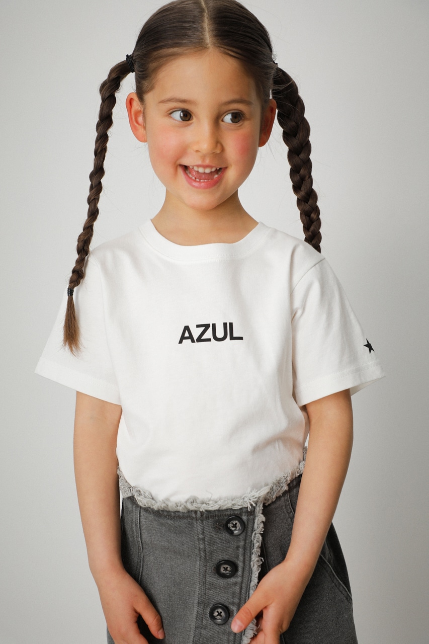 【6月16日(金)8:59まで期間限定価格】AZUL KIDS TEE/AZULキッズTシャツ 詳細画像 WHT 1