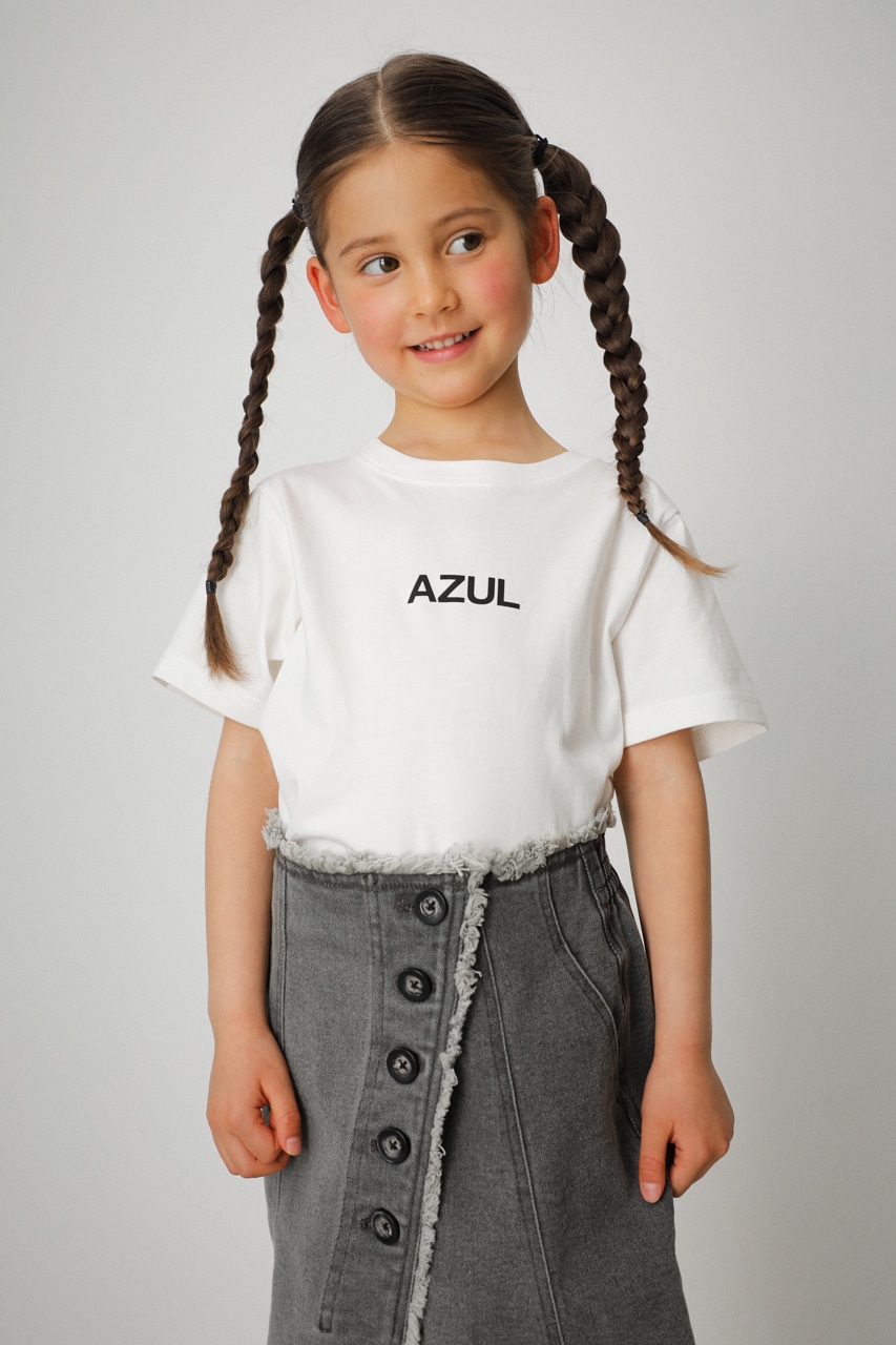 【9月28日(木)8：59まで期間限定価格】AZUL KIDS TEE/AZULキッズTシャツ 詳細画像 WHT 3