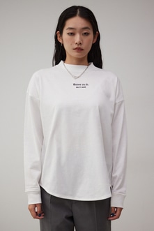 モックネックロゴ長袖トップス｜AZUL BY MOUSSY（アズールバイマウジー