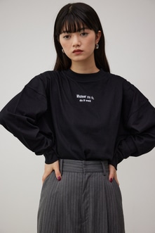 モックネックロゴ長袖トップス｜AZUL BY MOUSSY（アズールバイ 