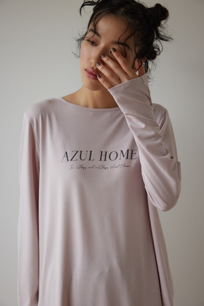  【AZUL HOME】 ミルキータッチロゴチュニック 詳細画像 L/PNK 3