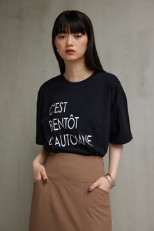 ボクシーシルエット半袖ロゴTシャツ 詳細画像