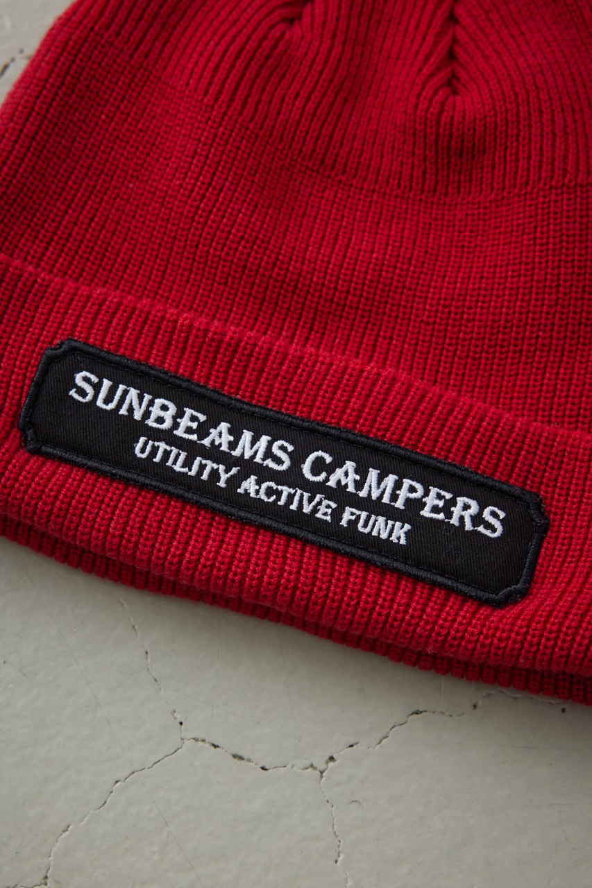 【SUNBEAMS CAMPERS】 UAF ワッペンニットキャップ 詳細画像 RED 2