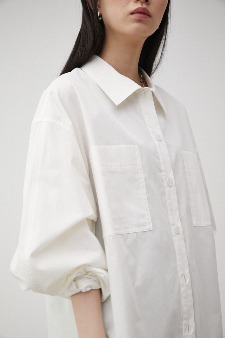 RELATECH COTTON LOOSE SHIRT/リラテックコットンルーズシャツ 詳細画像 O/WHT 1