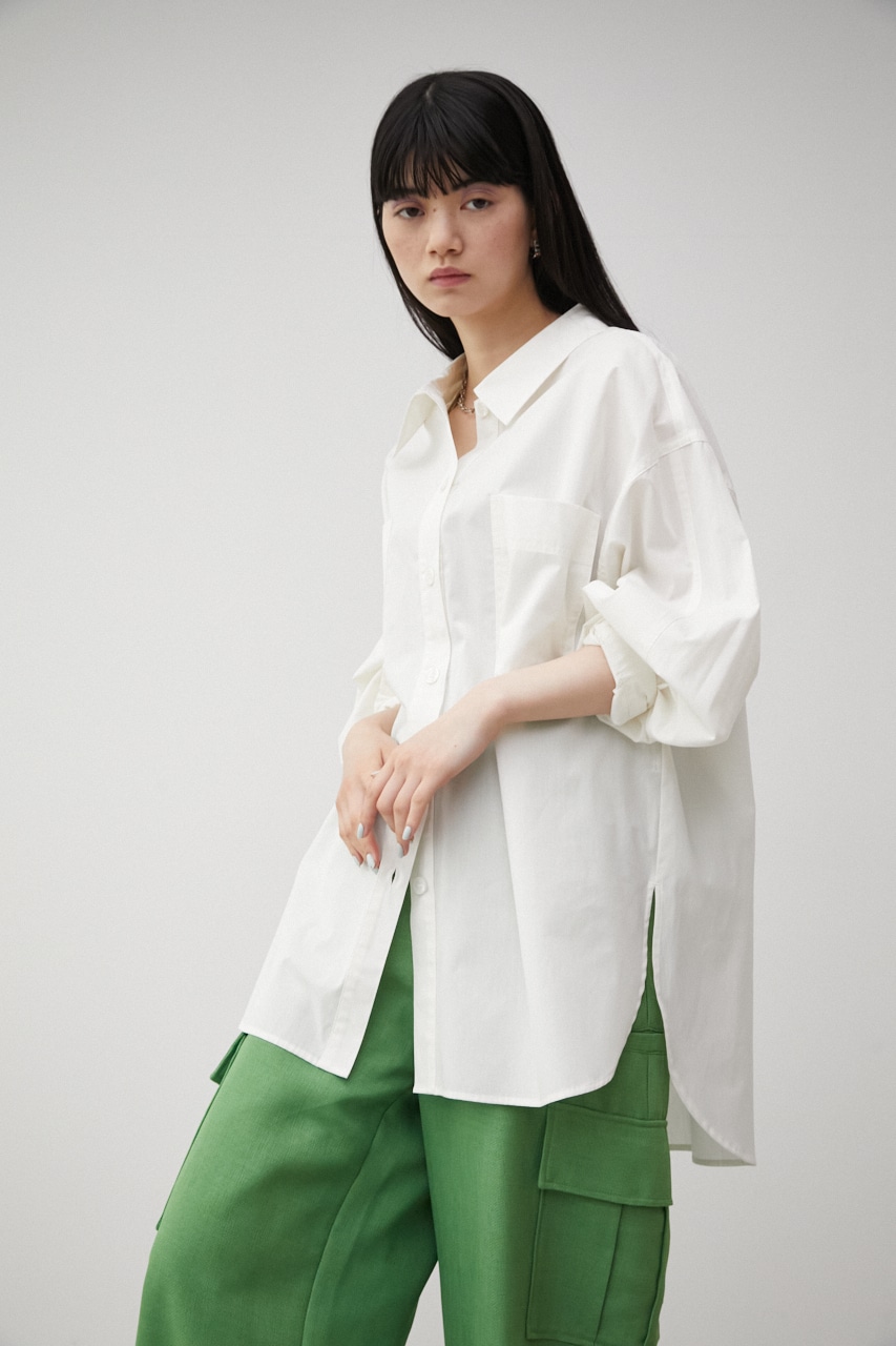 RELATECH COTTON LOOSE SHIRT/リラテックコットンルーズシャツ 詳細画像 O/WHT 3