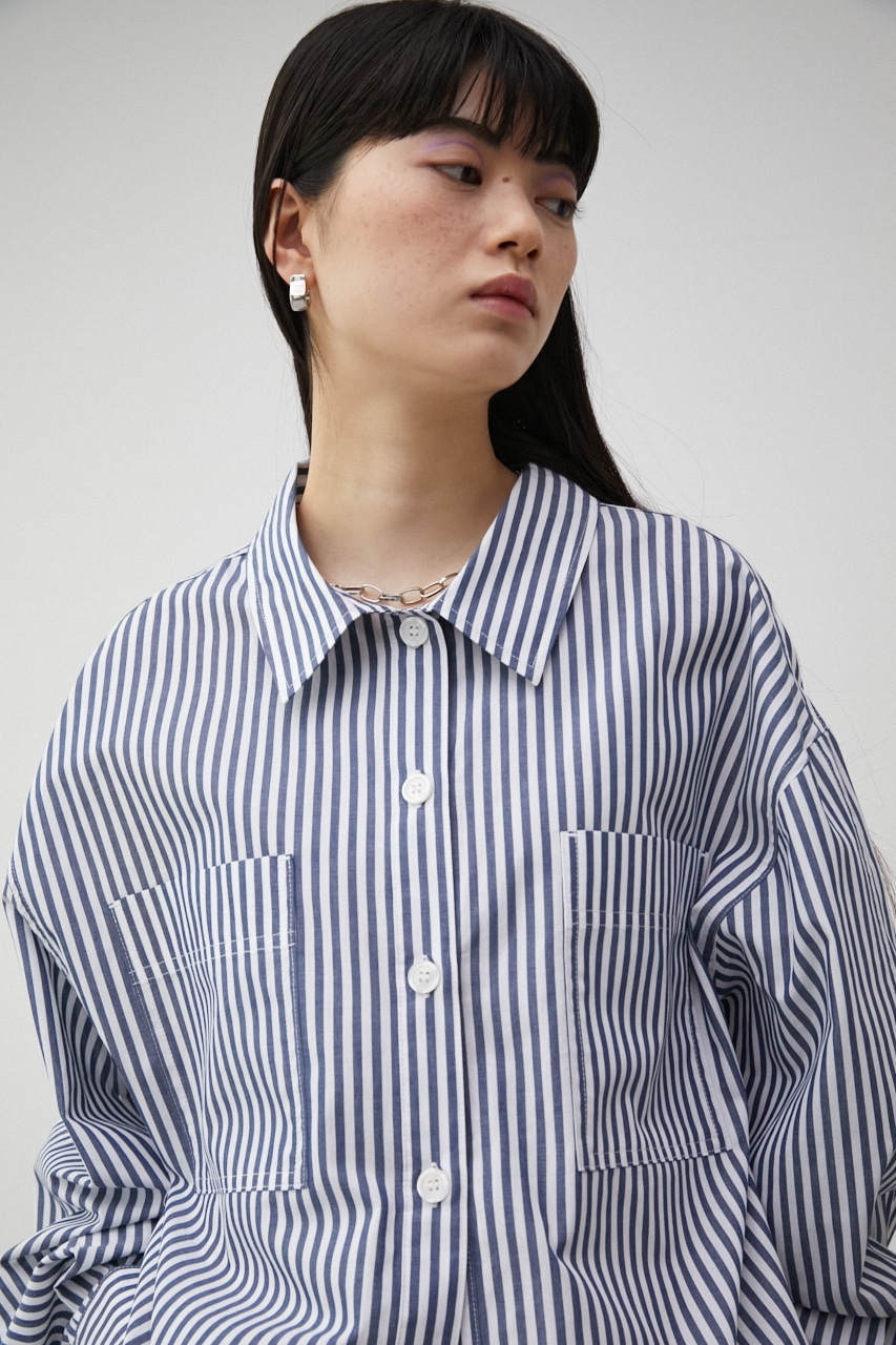 RELATECH COTTON LOOSE SHIRT/リラテックコットンルーズシャツ 詳細画像 柄NVY 2