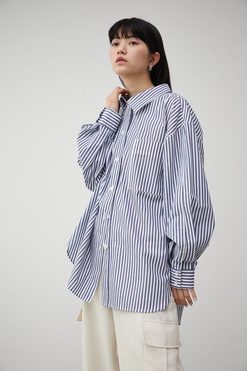 RELATECH COTTON LOOSE SHIRT/リラテックコットンルーズシャツ 詳細画像 柄NVY 3