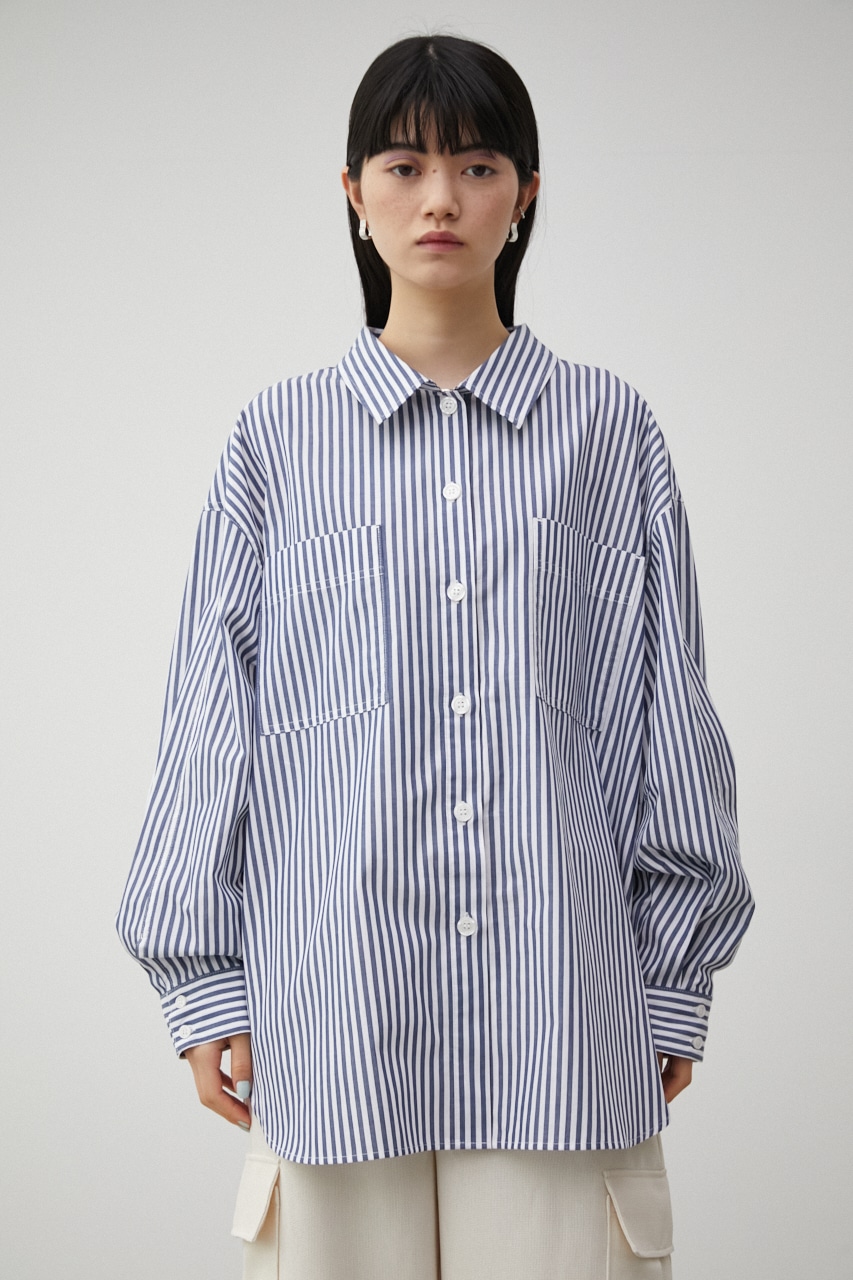 RELATECH COTTON LOOSE SHIRT/リラテックコットンルーズシャツ 詳細画像 柄NVY 5